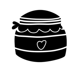 jar bottle silhouette icon