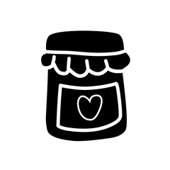 jar bottle silhouette icon
