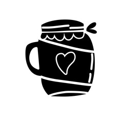 jar bottle silhouette icon