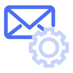 illustration of a icon mail management 