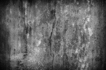 DDark gray black slate stone background or texture and gradients shadowand, horizontal shape with space for design.