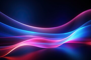 abstract futuristic background with pink blue glowing neon moving high speed wave lines and bokeh lights. Data transfer concept Fantastic wallpaper
