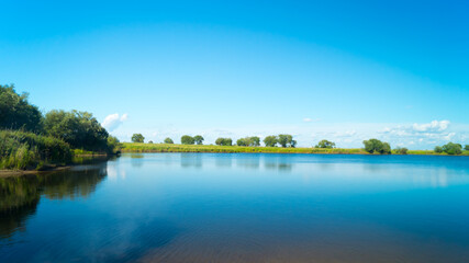Nature of the island. The Russian Far East. Bolshoy Ussuriysky Island on the border with China near Khabarovsk.