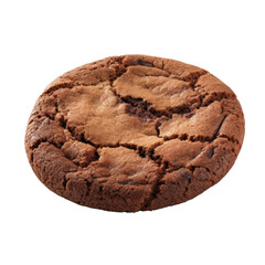 chocolate chip cookie isolated on transparent background