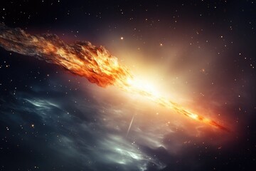 Comet space background