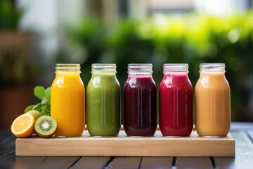 Juice cleanse concept background