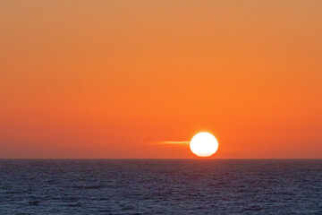 Pacific coast sunset at Cambria California United States
