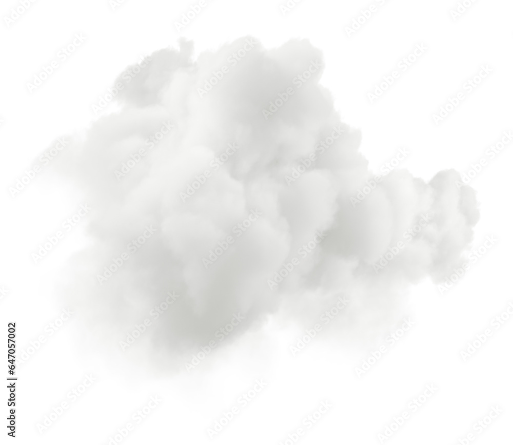 Poster Isolate freedom smooth clouds shapes on transparent backgrounds 3d rendering png