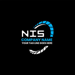 NIS letter logo vector design, NIS simple and modern logo. NIS luxurious alphabet design  