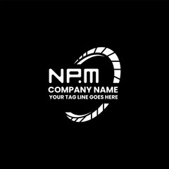 NPM letter logo vector design, NPM simple and modern logo. NPM luxurious alphabet design  