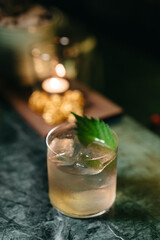 Alcoholic drinks in bars