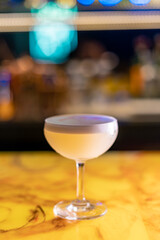 Alcoholic drinks in bars