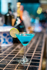 Alcoholic drinks in bars