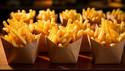 boxes of fries