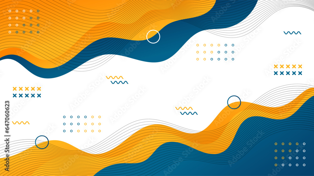 Aufkleber abstract minimal pop art color pattern background with geometric design of trendy memphis 80s-90s st