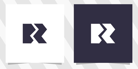 letter br rb logo design - obrazy, fototapety, plakaty