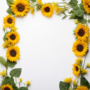 Sunflower border to help you live a more fulfilling life