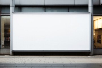 blank billboard on the wall. copy space