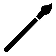 paint brush glyph icon