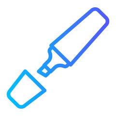 highlighter pen gradient icon