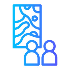 art show gradient icon