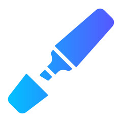 highlighter pen gradient icon