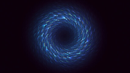 3D manual rendering abstract circle light background