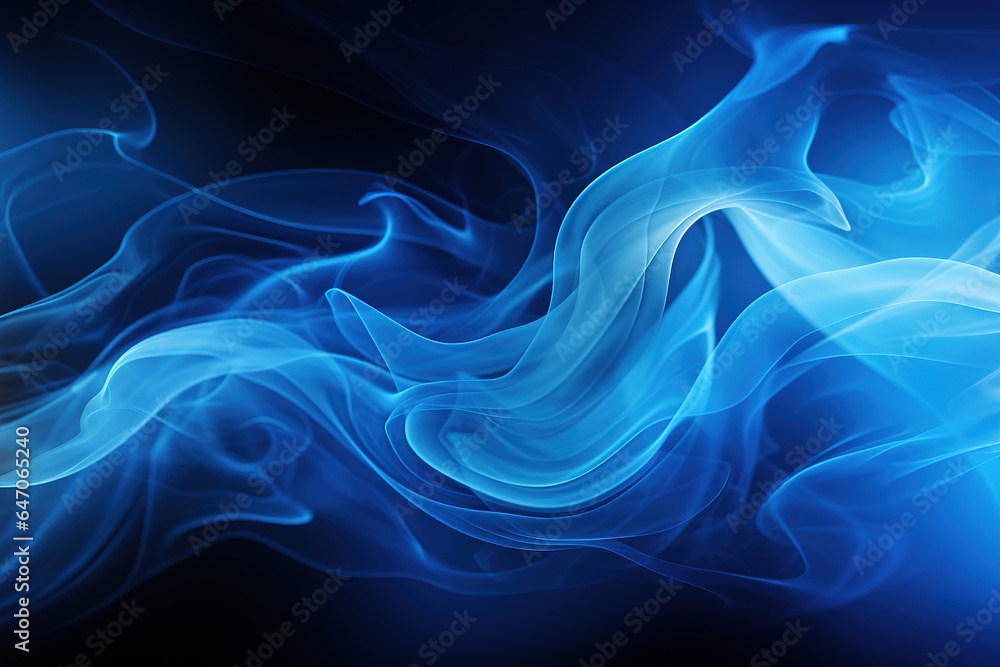 Poster blue smoke background