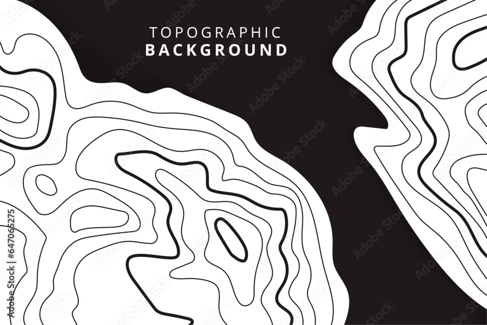 Poster background of the topographic map. topographic map lines, contour background. geographic abstract gr