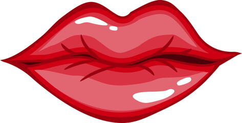 women mouth pink kiss silhouette shape