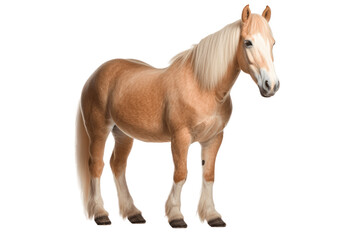 Obraz premium Haflinger horse isolated on transparent background.