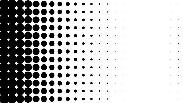 Black polka dot abstract background.
Loopable animation for background.
