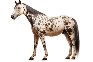 Obraz na płótnie Canvas Knabstrupper horse isolated on transparent background.