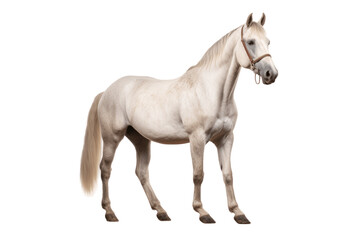 Lusitano horse isolated on transparent background.