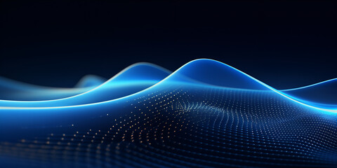 abstract blue wave background,,..,
Blue Wave Motion Pattern On The Dark Background Foto