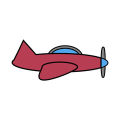 Plane symbol on white.