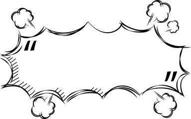 Black and white speech bubble balloon with quotation marks icon sticker memo keyword planner text box banner, flat png transparent element design