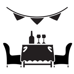 party table decoration icon