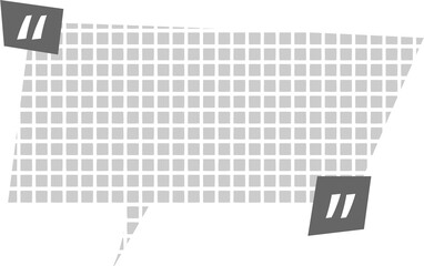 Black and white speech bubble balloon with quotation marks icon sticker memo keyword planner text box banner, flat png transparent element design