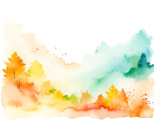 秋の紅葉をイメージした抽象的背景 Abstract Background with Autumn Leaves - obrazy, fototapety, plakaty
