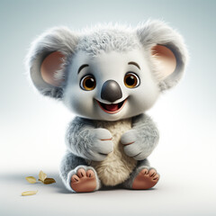 3d cartoon cute koala