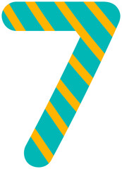 Seven Birthday Sticker