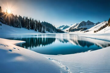 winter mountain landscape