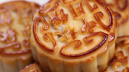 Chinese traditional food - moon cake