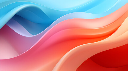Obraz premium This vector artwork was a stunning display of ultrasharp lines, a diverse color palette, and an artful arrangement of smooth, blended wavy elements, forming a visually striking design.
