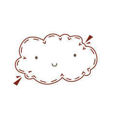 speech bubble with cloud