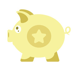 piggy bank with money