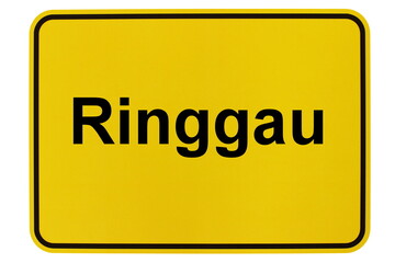 Illustration eines Ortsschildes der Gemeinde Ringgau in Hessen