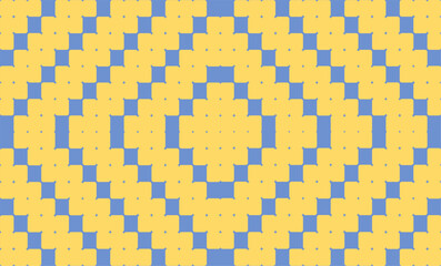 seamless geometric pattern, yellow and blue diamond shapes seamless pattern. For home décor, textile and fabric printing, diamond of diamond pattern patchwork