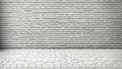 White brick wall backdrop, photorealistic of the interior, suitable for using in photo manipulations or as a Zoom virtual background vector Illustration.